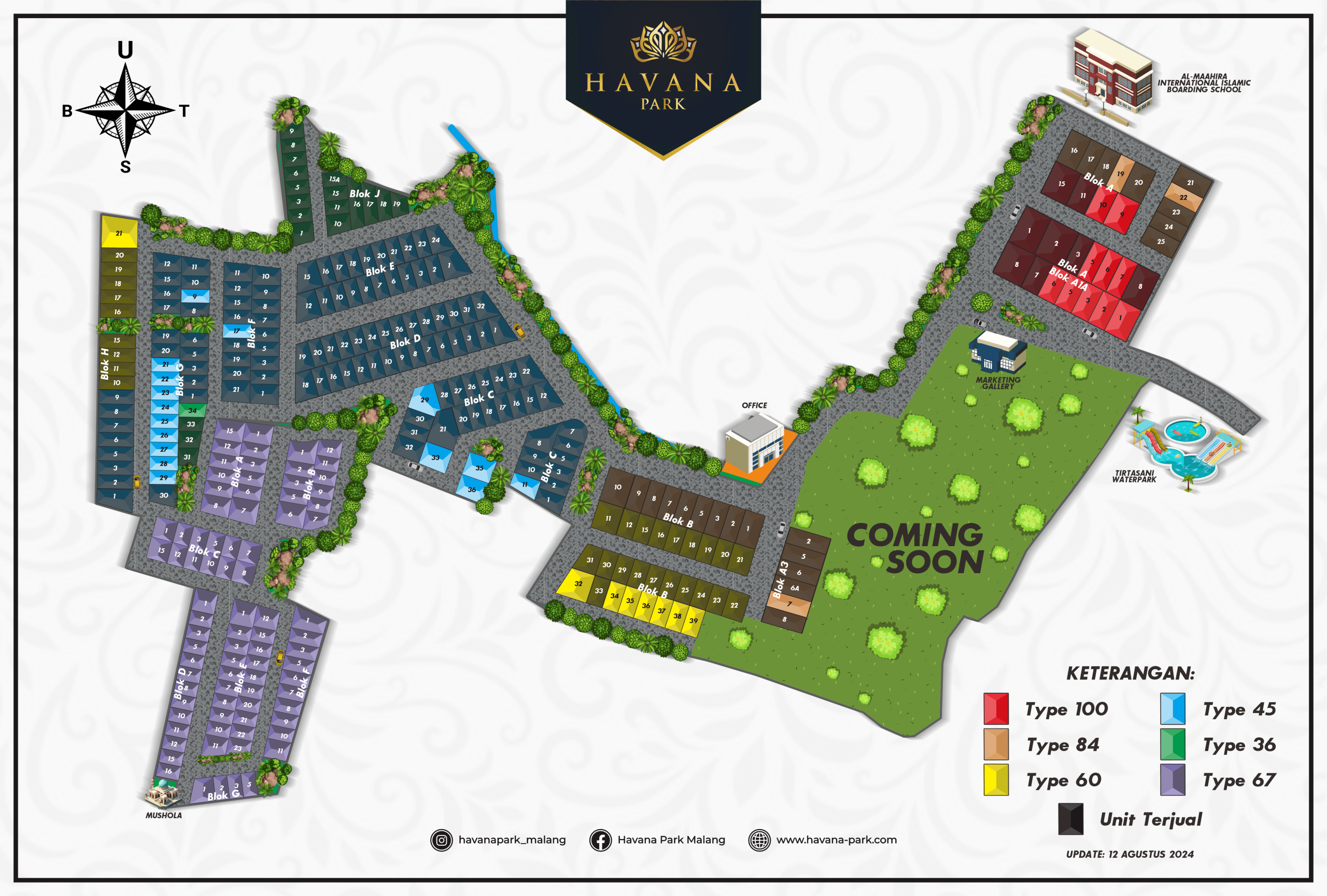 Siteplan Havana Park Malang